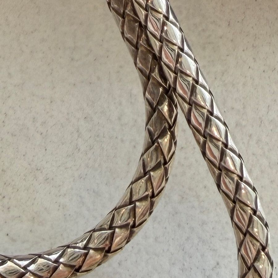 《仙闆名牌精品》BOTTEGA VENETA BV 925 純銀 銀飾 鈔票夾 錢夾 書夾 書籤-9