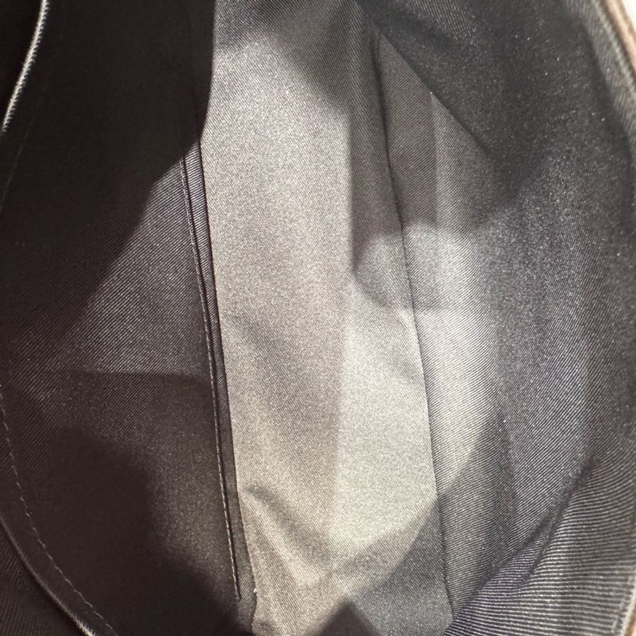 Louis Vuitton 路易威登 棕老花貓爪郵差包兩用包 底28-7