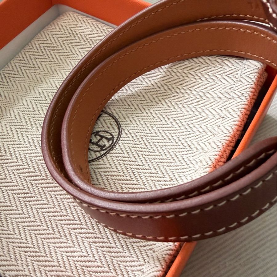 HERMES Etriviere Double Tour焦糖色手環-3