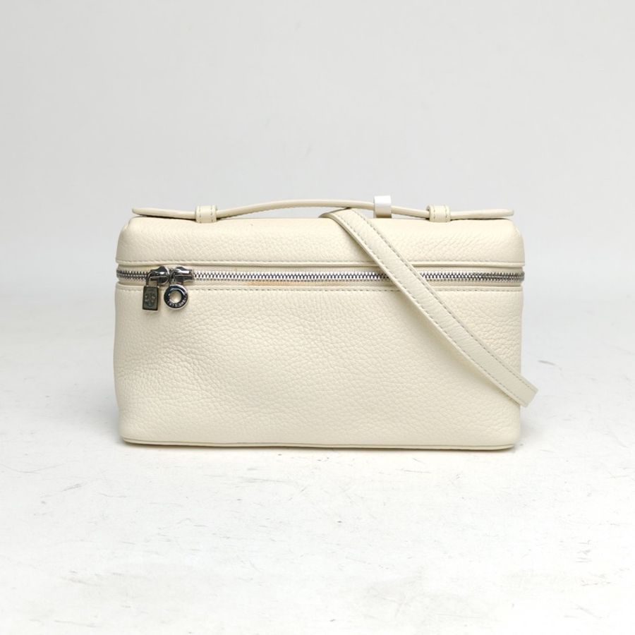 LORO PIANA 箱包ExtraPocketL19手提包白色牛皮-0