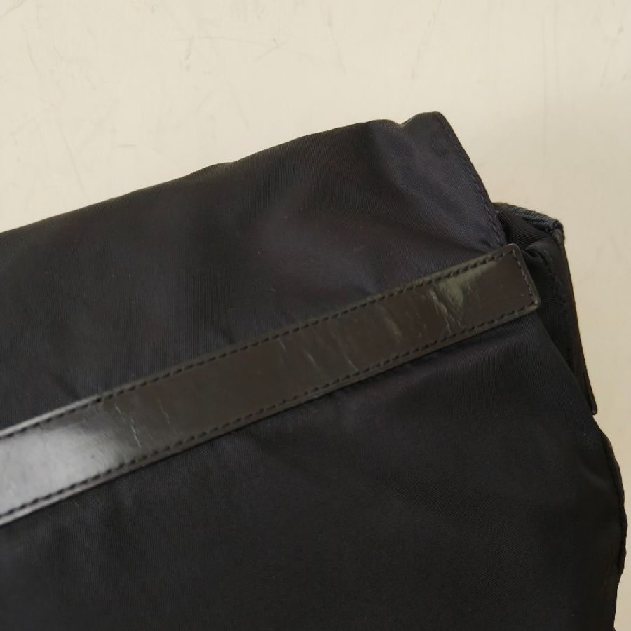 ㊣✨PRADA✨普拉達 黑色 帆布 皮革 口袋 郵差包 肩背包 斜背包 /二手包/二手精品🌳二手樹屋🌳-20