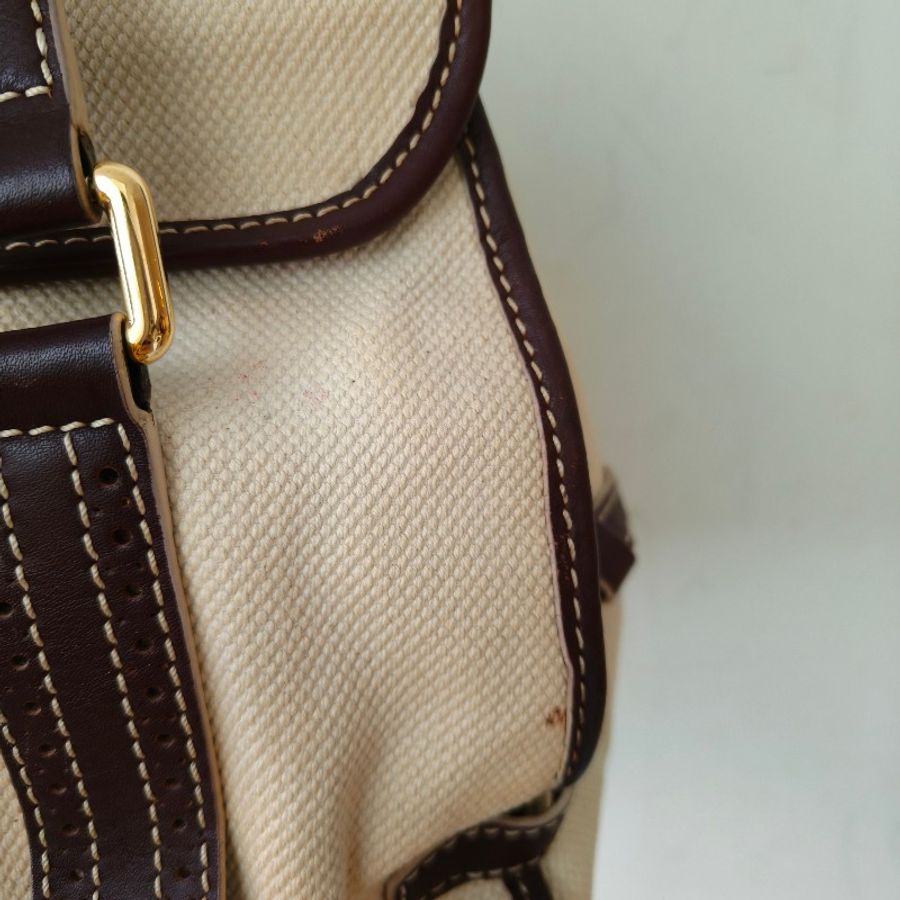㊣✨CELINE✨思琳 帆布 皮革 凱旋門 復古 老錢風 法棍包 手提包 肩背包/二手包/保證正品🌳二手樹屋🌳-22