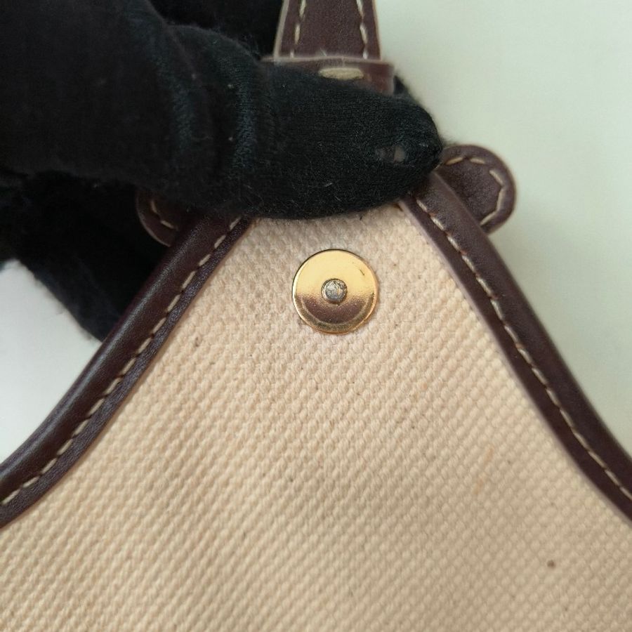 ㊣✨CELINE✨思琳 帆布 皮革 凱旋門 復古 老錢風 法棍包 手提包 肩背包/二手包/保證正品🌳二手樹屋🌳-41