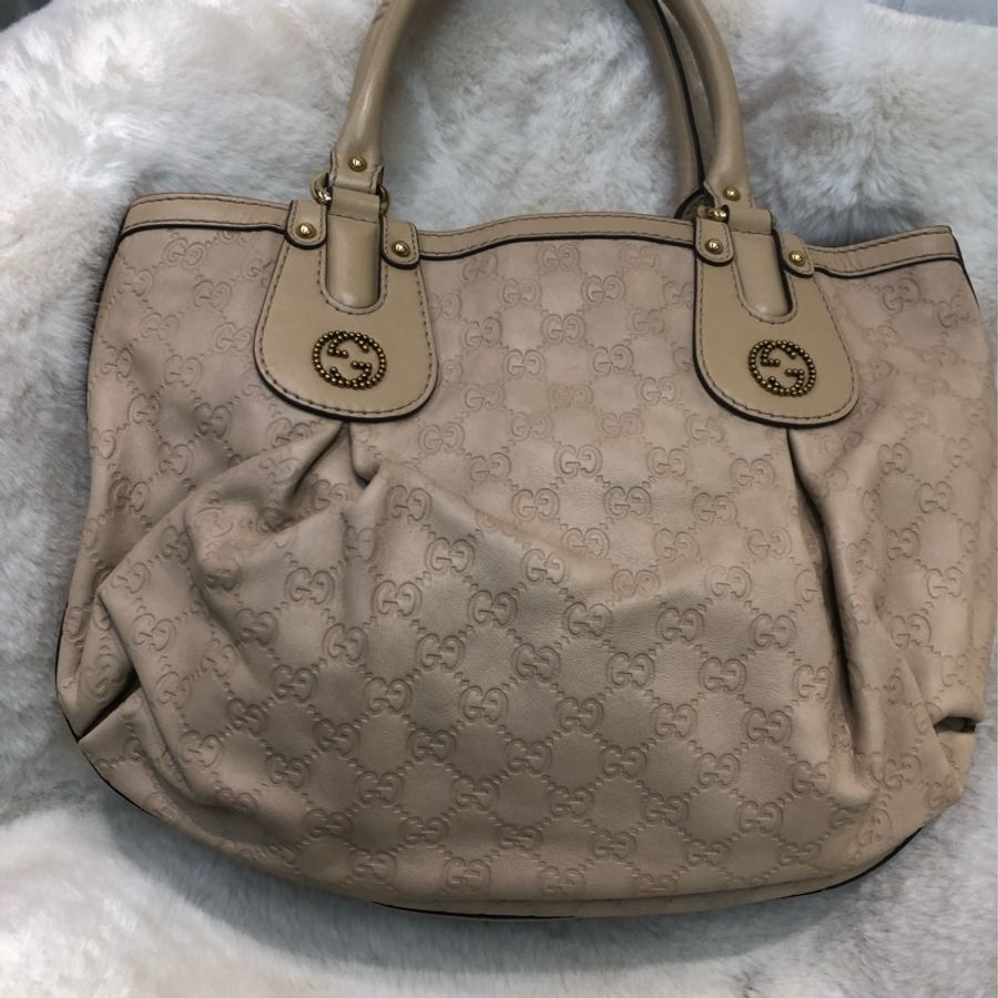 Gucci 杏色上肩袋 Tote-1