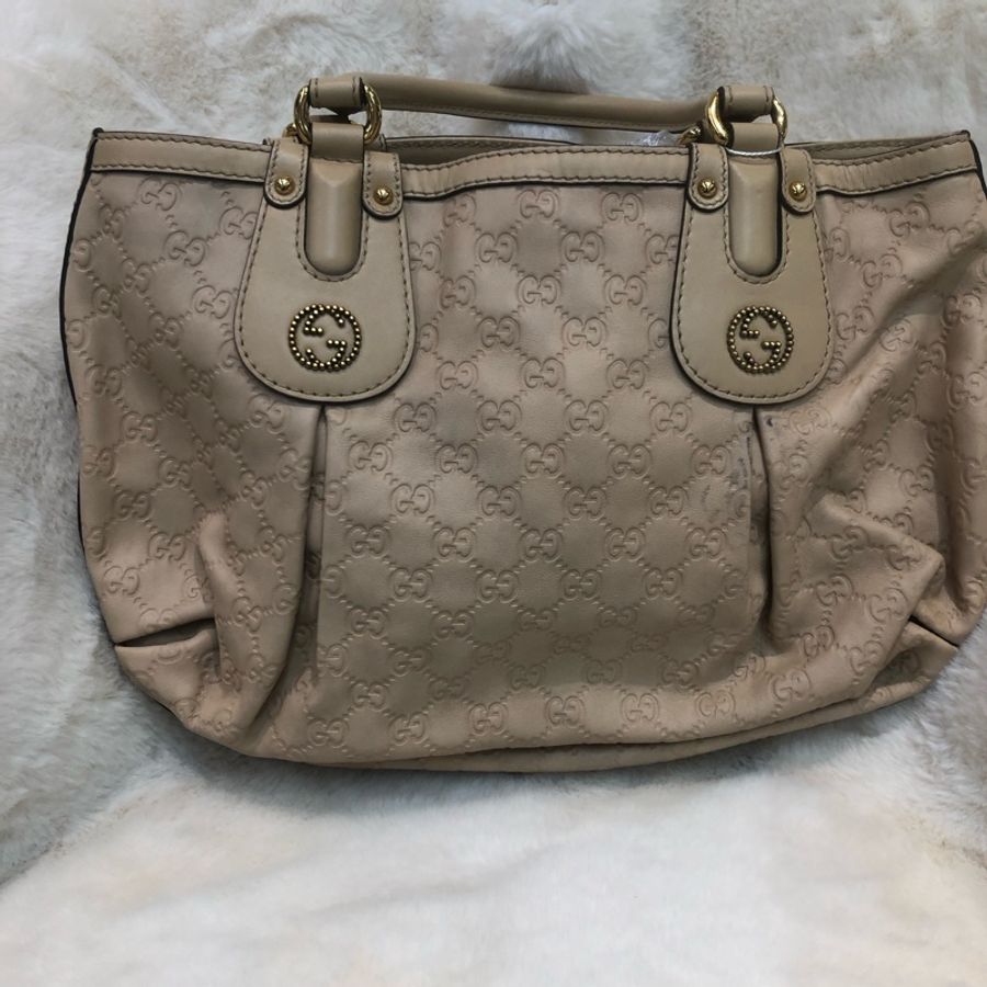 Gucci 杏色上肩袋 Tote-2