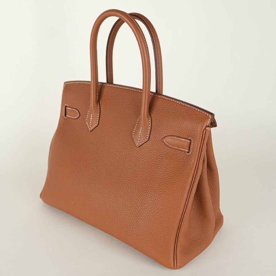 KÉSH 凱仕國際精品【Hermès 金棕銀釦天花板配置】HERMÈS Birkin 30 金棕銀釦鉑金包|Gold Togo 銀釦|Z 刻 2021 年|愛馬仕 Birkin 30-8