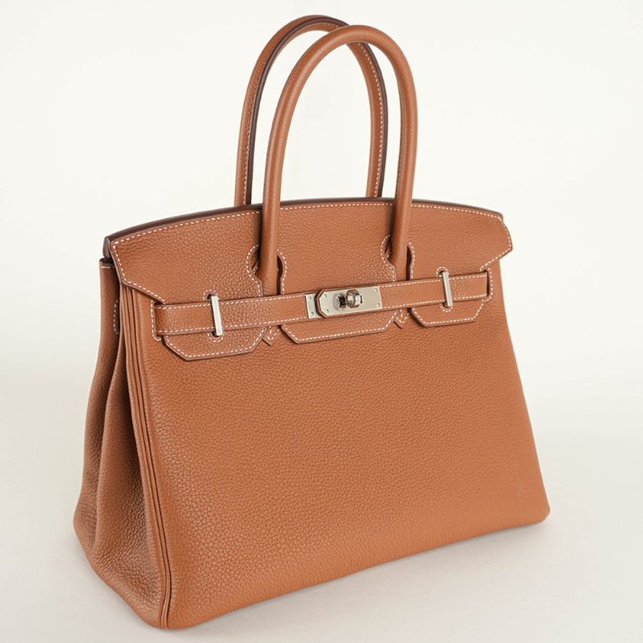 KÉSH 凱仕國際精品【Hermès 金棕銀釦天花板配置】HERMÈS Birkin 30 金棕銀釦鉑金包|Gold Togo 銀釦|Z 刻 2021 年|愛馬仕 Birkin 30-10