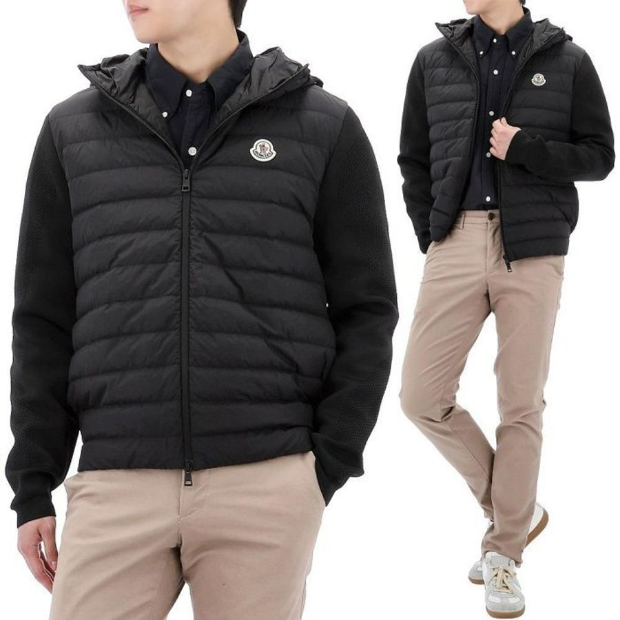 💎Han's house精品服飾💎moncler 拼接 羽絨 連帽 外套 現貨 XXXL 原價39900-0