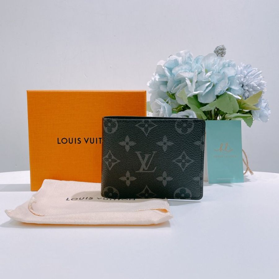 TW4869 Louis Vuitton 路易威登 黑底灰印花 Multiple Wallet Monogram Eclipse Canvas-11