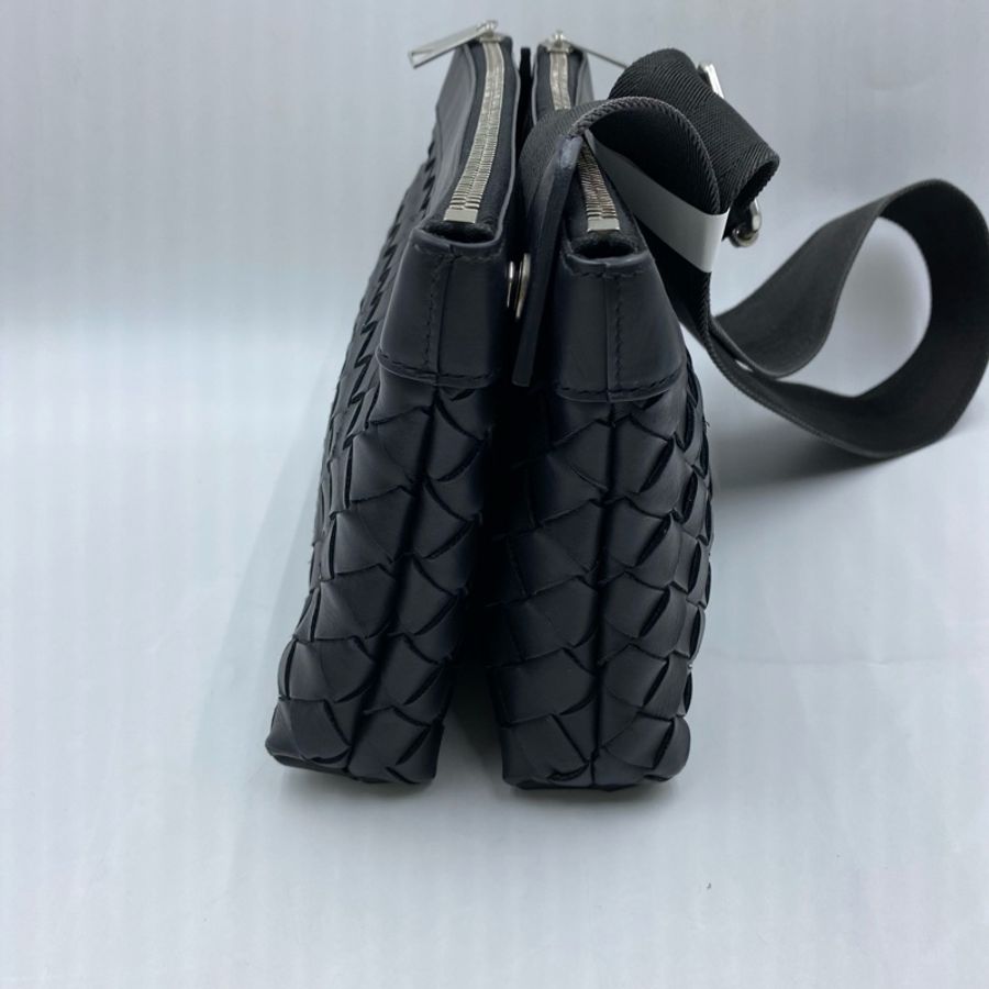 Bottega Veneta  葆蝶家 男女同款 雙層編織斜挎包-4