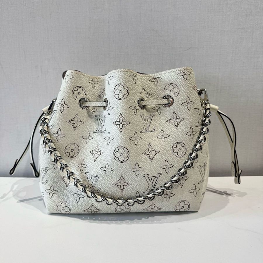 98新🆕路易威登/Louis Vuitton Bella 白色鏤空月光女神水桶包單肩包斜挎包 芯片款 ❤️正品-1