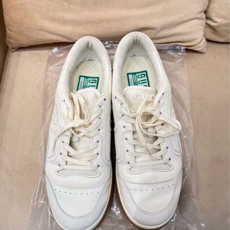 個人閒置 Gucci MAC80 米白板鞋 10碼 義大利製造-0
