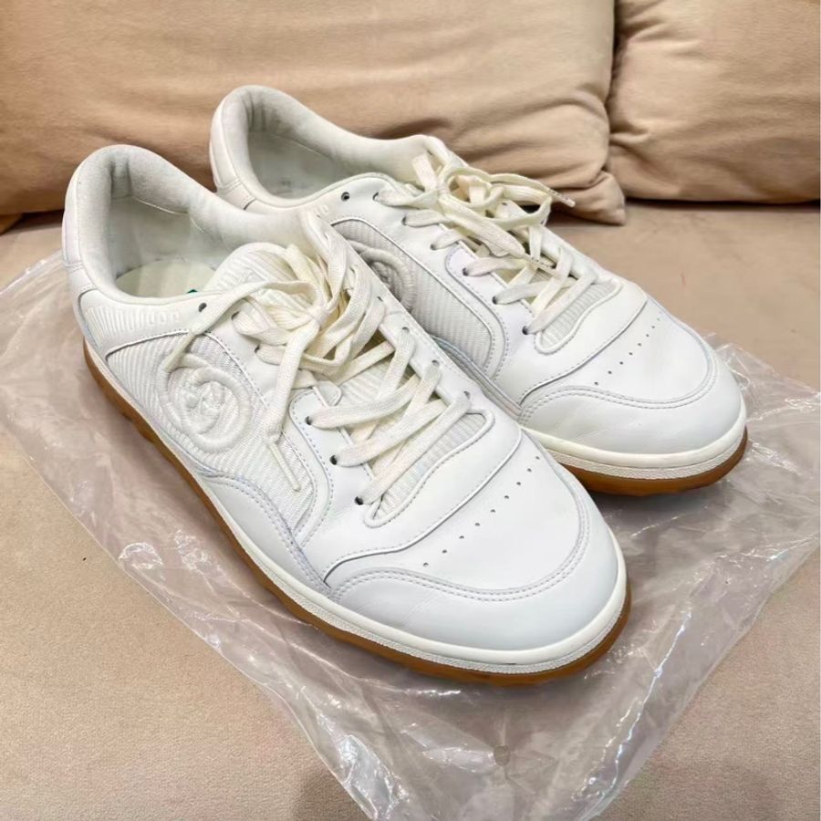 個人閒置 Gucci MAC80 米白板鞋 10碼 義大利製造-1