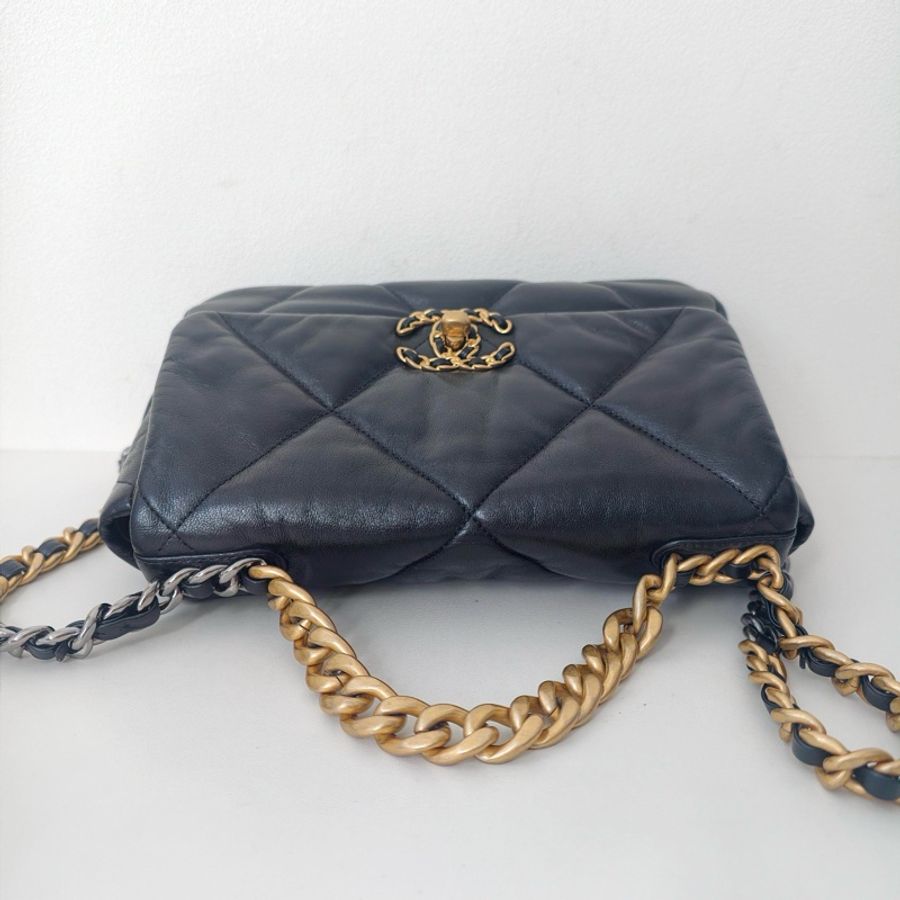 🌷有購證保卡款!Chanel 香奈兒 19bags 小號 金扣-6