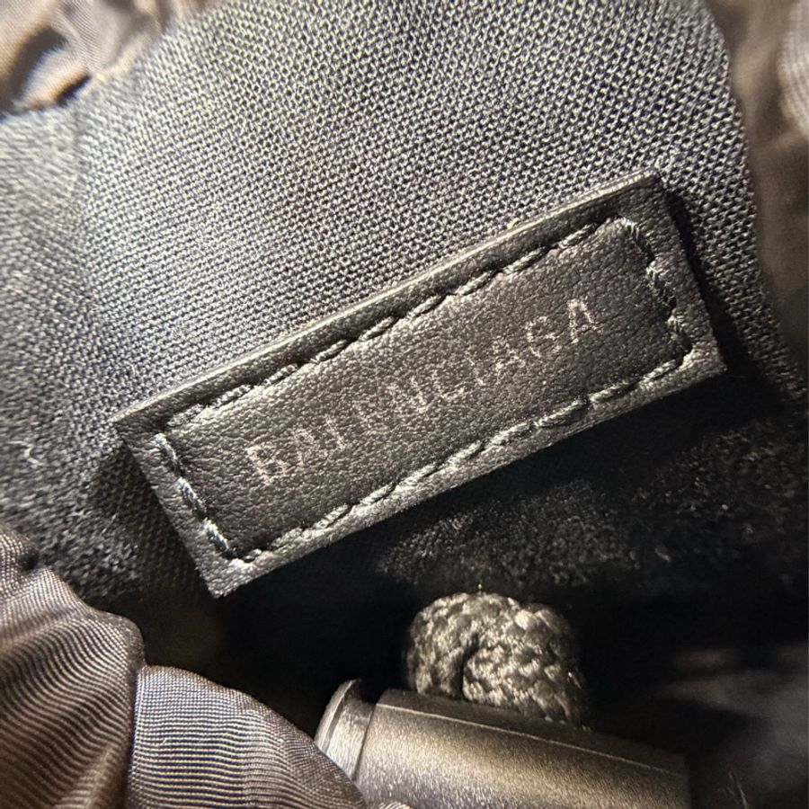 🎁全台最甜 全新閒置 巴黎世家 Balenciaga 黑雙B大logo 小圓筒包-7