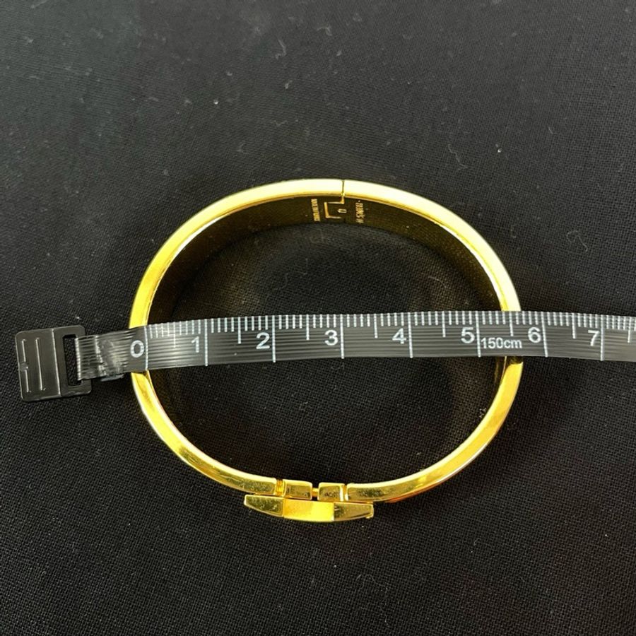 Hermès 愛馬仕經典 H橙色琺瑯手鐲-7