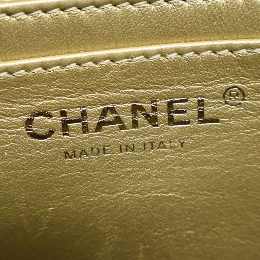 黑色 菱格紋 羊皮 金球方胖子 Pearl Crush Flap 肩背包【CHANEL 香奈兒】 AS1786-5