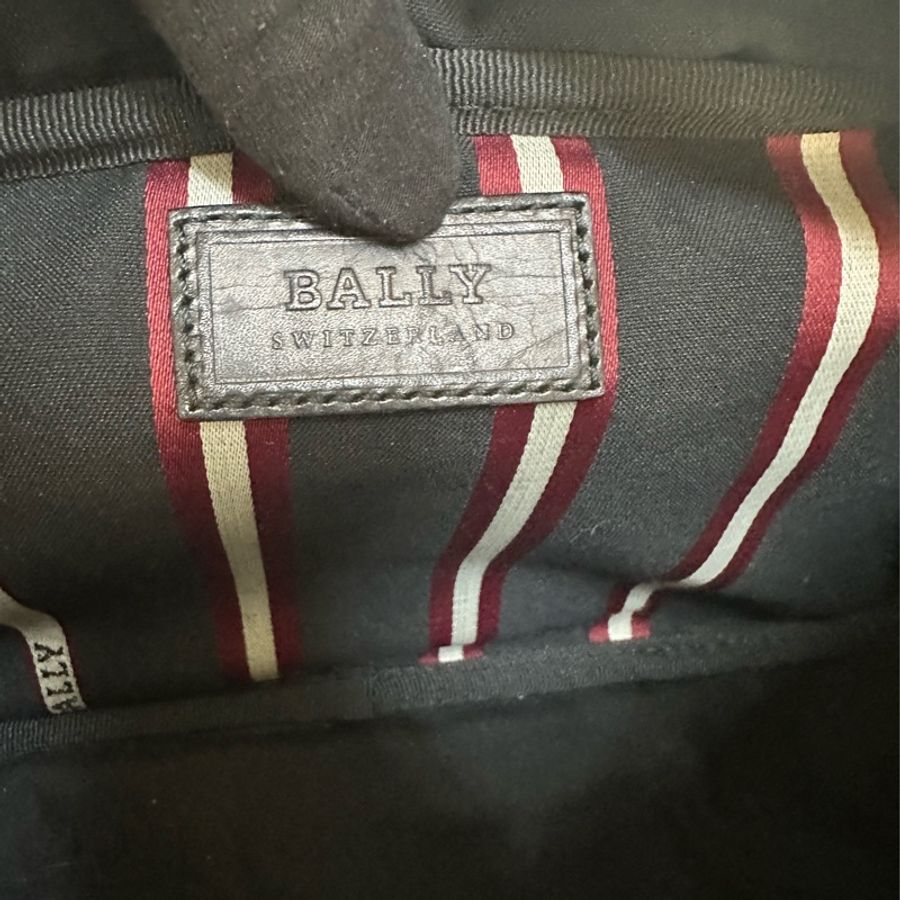 Bally 經典黑白背帶腰包-6