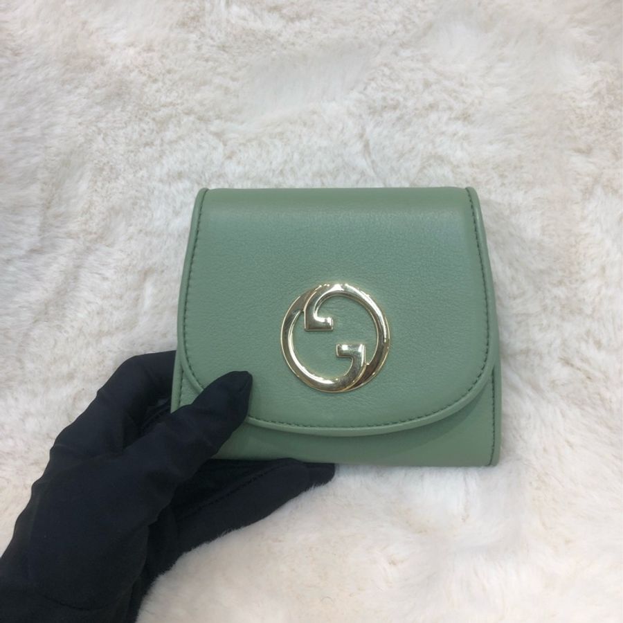 Gucci Blondie 綠色金扣WOC XC530-0