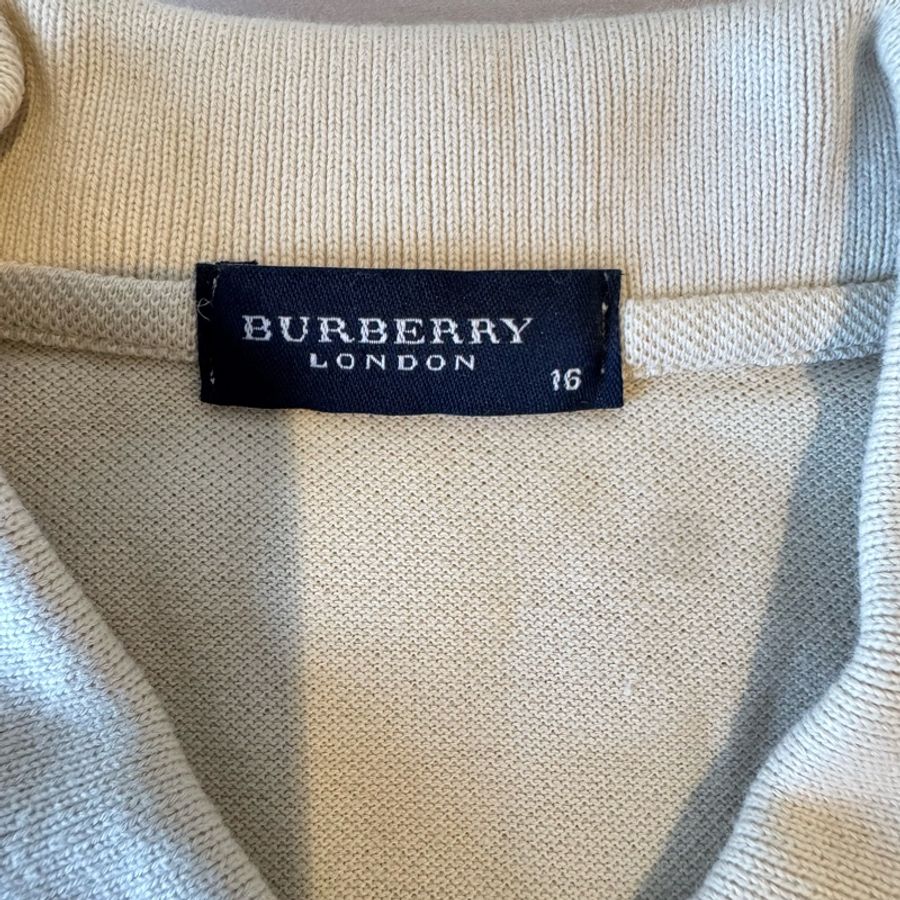 Burberry 短袖米色Polo衫-21