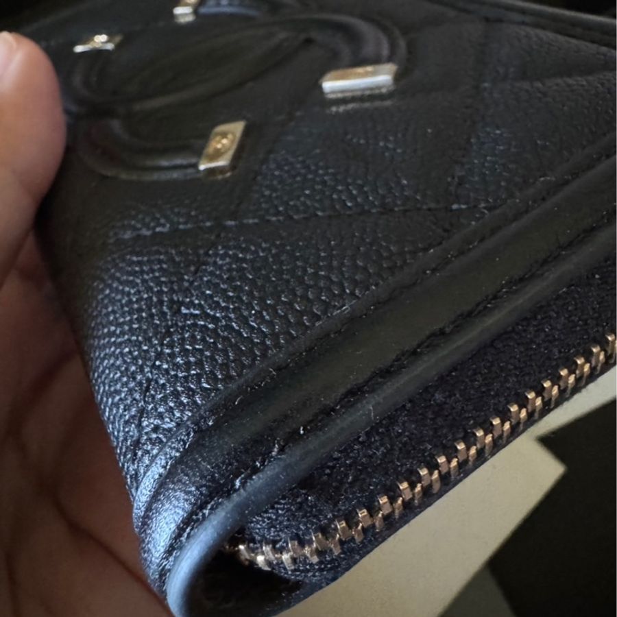 全新全配 Chanel Vanity雙C拉鏈中夾-5
