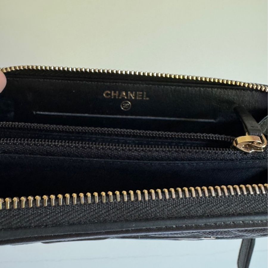 全新全配 Chanel Vanity雙C拉鏈中夾-8