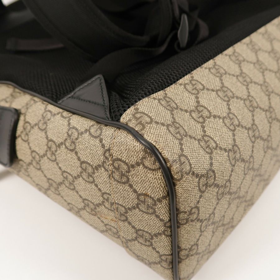 GUCCI 塗層帆布GG Supreme Backpack背包-14