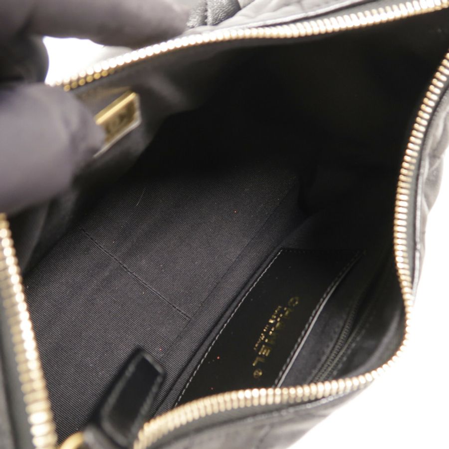 CHANEL 羊皮皮革25C Hobo Bag鏈帶肩背袋-4