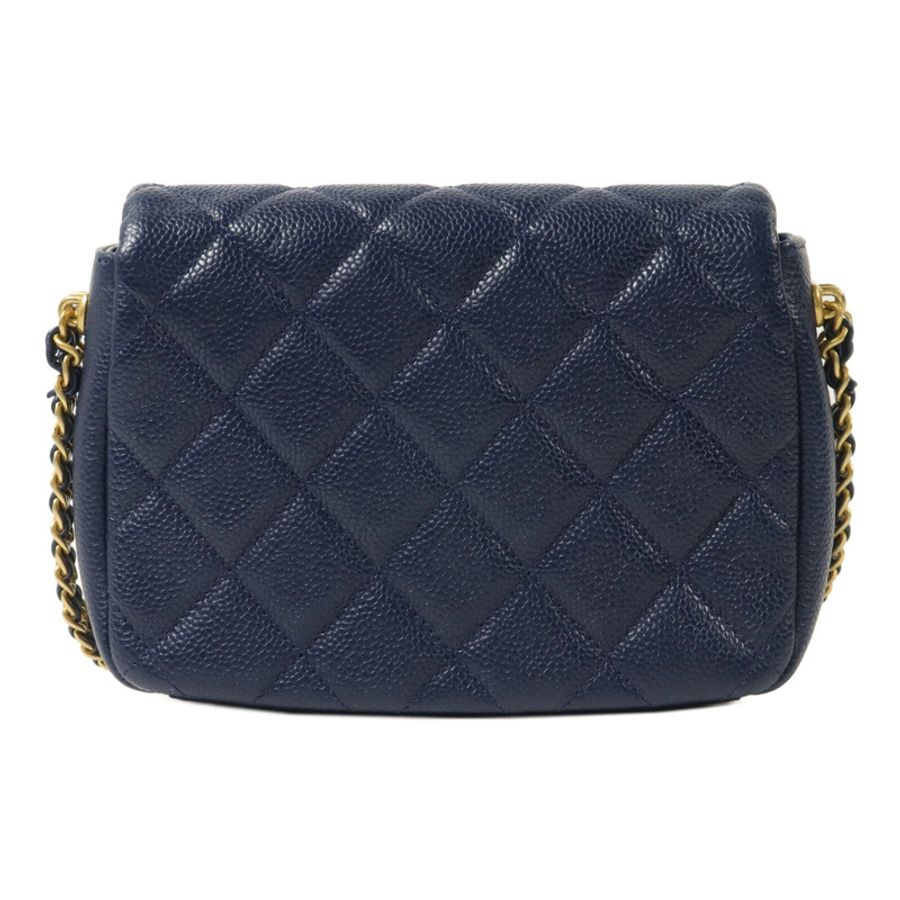 CHANEL 牛皮皮革Chain Shoulder鏈帶肩背袋-1