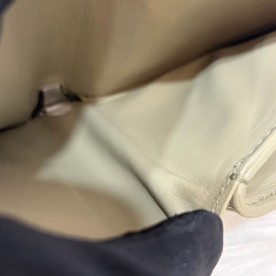 BOTTEGA VENETA BV 749726 橄欖綠色 小羊皮 編織 名片夾 零錢包 短夾 皮夾 零錢袋 信用卡包-64