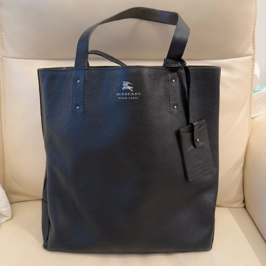 Burberry 👍🏻 100%Real正貨,95%New, 大牛皮袋-7