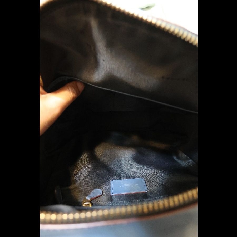 斷捨離急售!COACH Academy Backpack 土耳其藍漸層皮革後背包-4