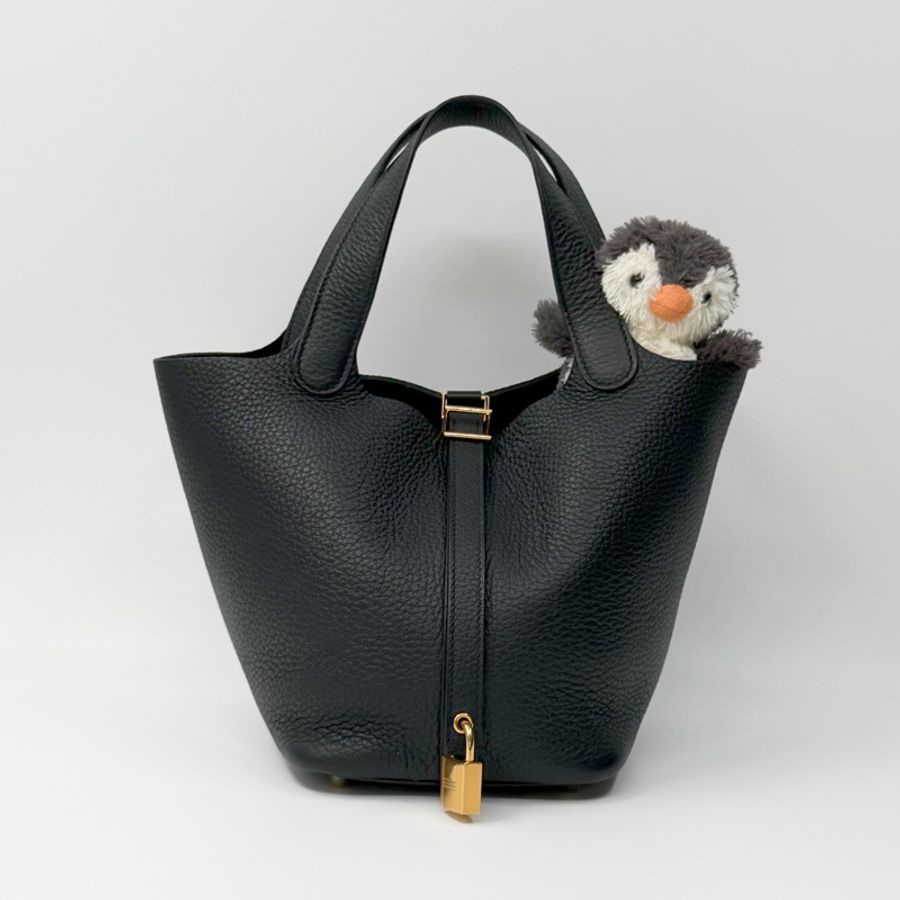 Hermès Picotin Lock 18 菜籃子 黑色金釦 Z刻|✨Wisher惟奢名品✨-0