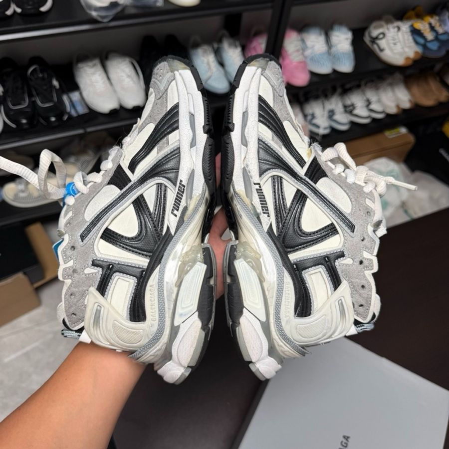 Balenciaga巴黎世家runner黑白做舊運動鞋 36碼-3
