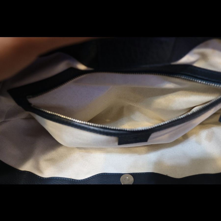 斷捨離急售!GUCCI 墨綠 GUCCISSIMA皮革GG logo壓紋竹節手提包 (guccissima 246879)-3