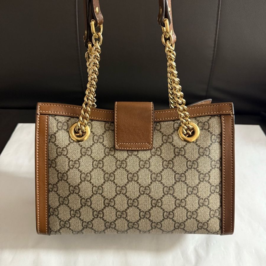 Gucci 古馳老花padlock小三包單肩手提包黑標035-1