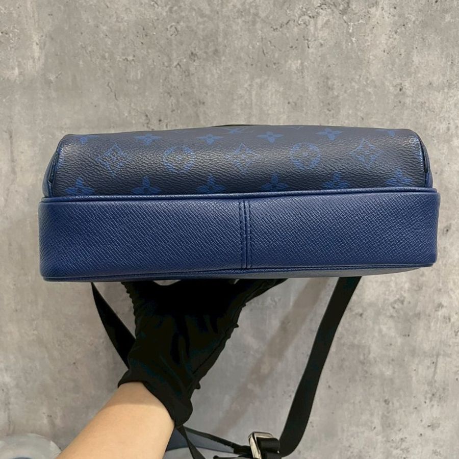 Louis Vuitton  M30242 outdoor Monogram 藍色老花拼皮郵差包-8