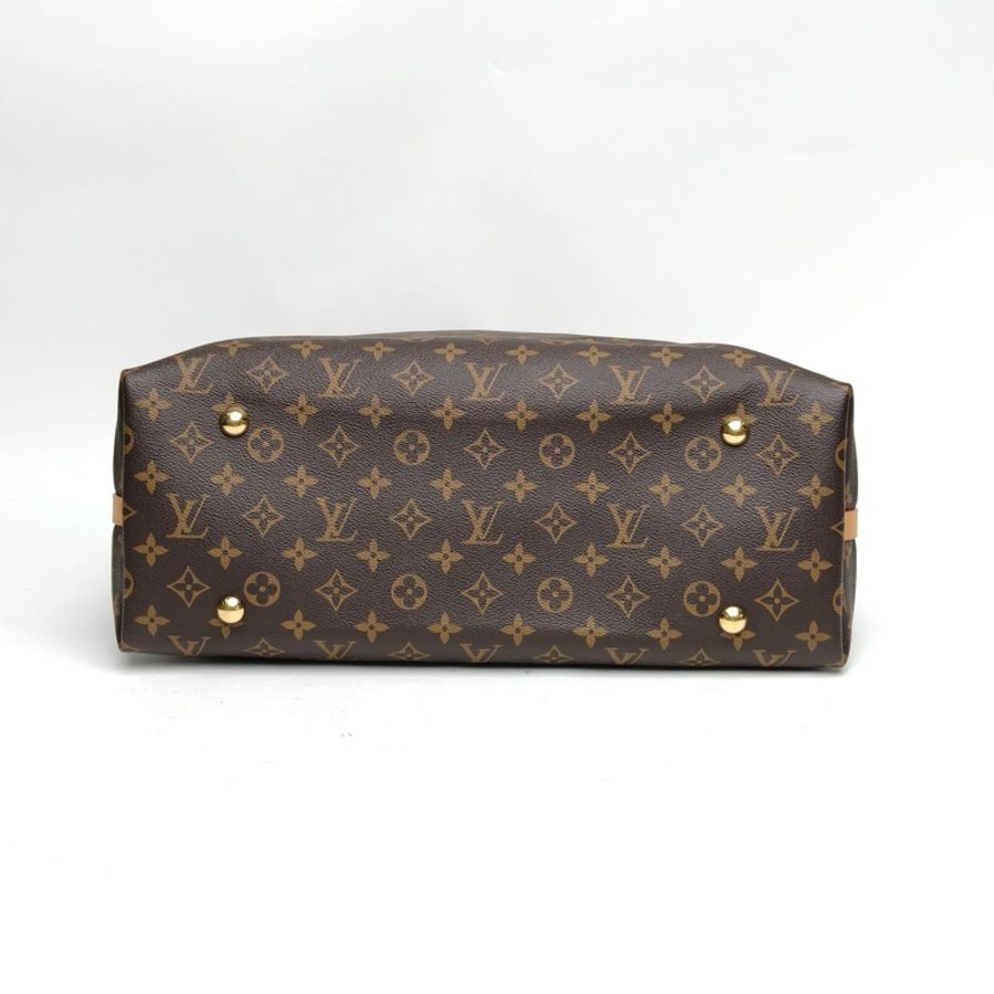 LOUIS VUITTON CARRYALL中號39配子袋老花PVC金扣晶片-3