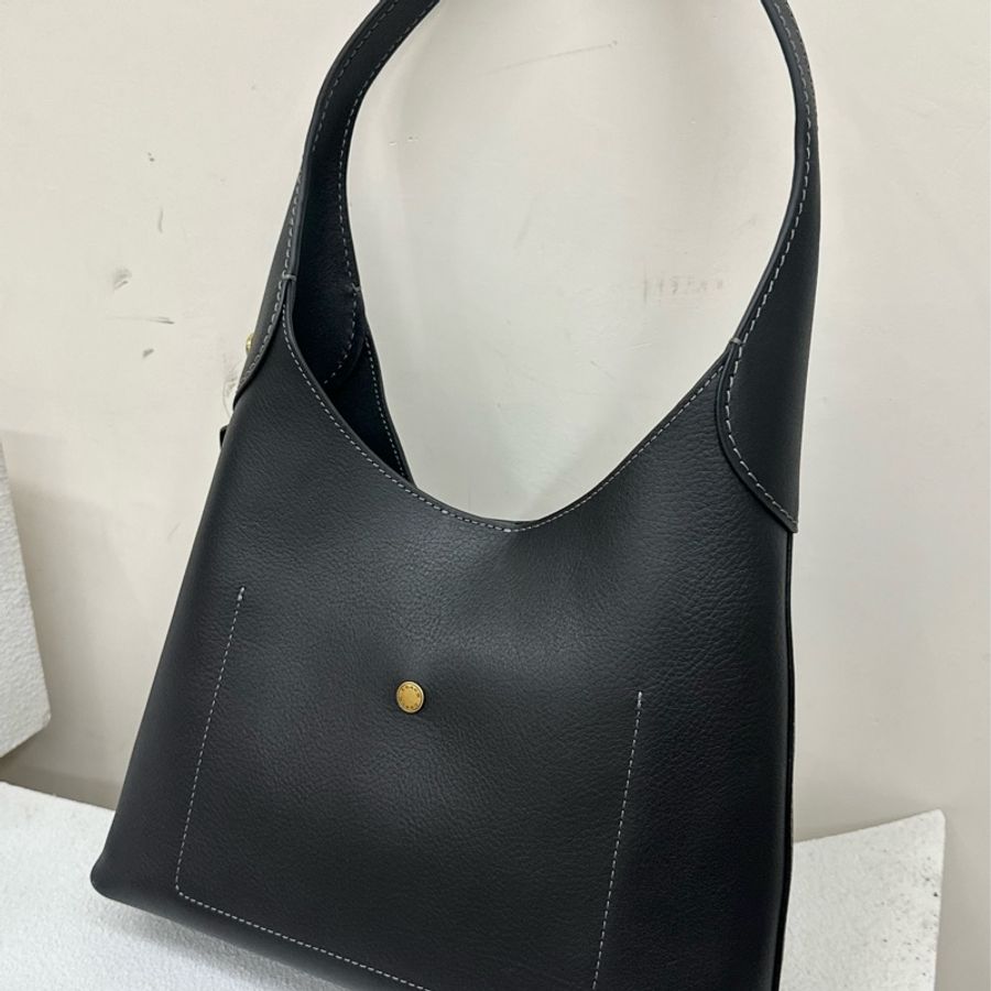全新COACH Brooklyn 28 流浪漢包手提單肩包 小號 small 黑色black-3