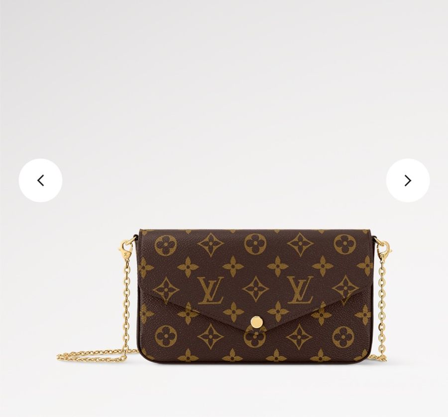 Louis Vuitton Félicie Pochette 鏈條信封包/WOC M81896-2