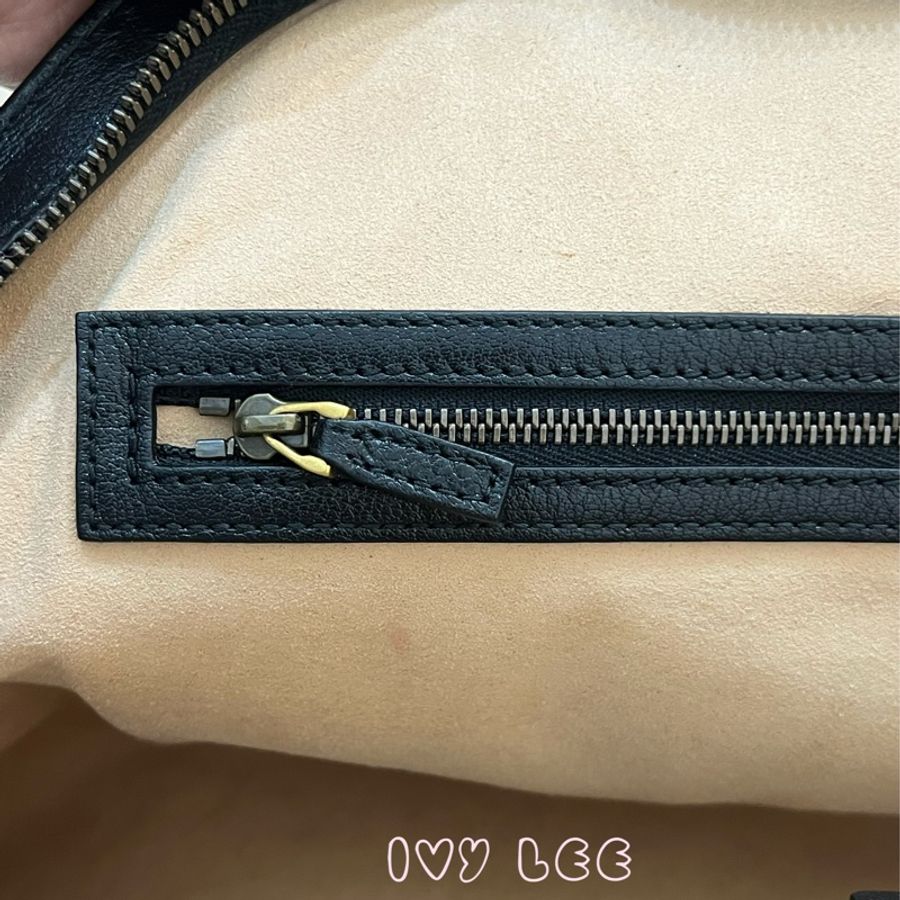 Gucci Libelle 兩用皮革手提包 斜背包 516459 黑色 金 虎頭 正品 二手精品-11