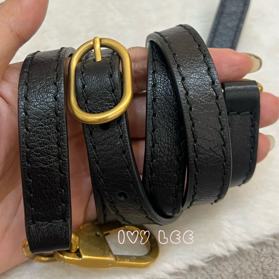 Gucci Libelle 兩用皮革手提包 斜背包 516459 黑色 金 虎頭 正品 二手精品-17