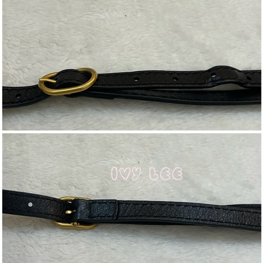 Gucci Libelle 兩用皮革手提包 斜背包 516459 黑色 金 虎頭 正品 二手精品-18