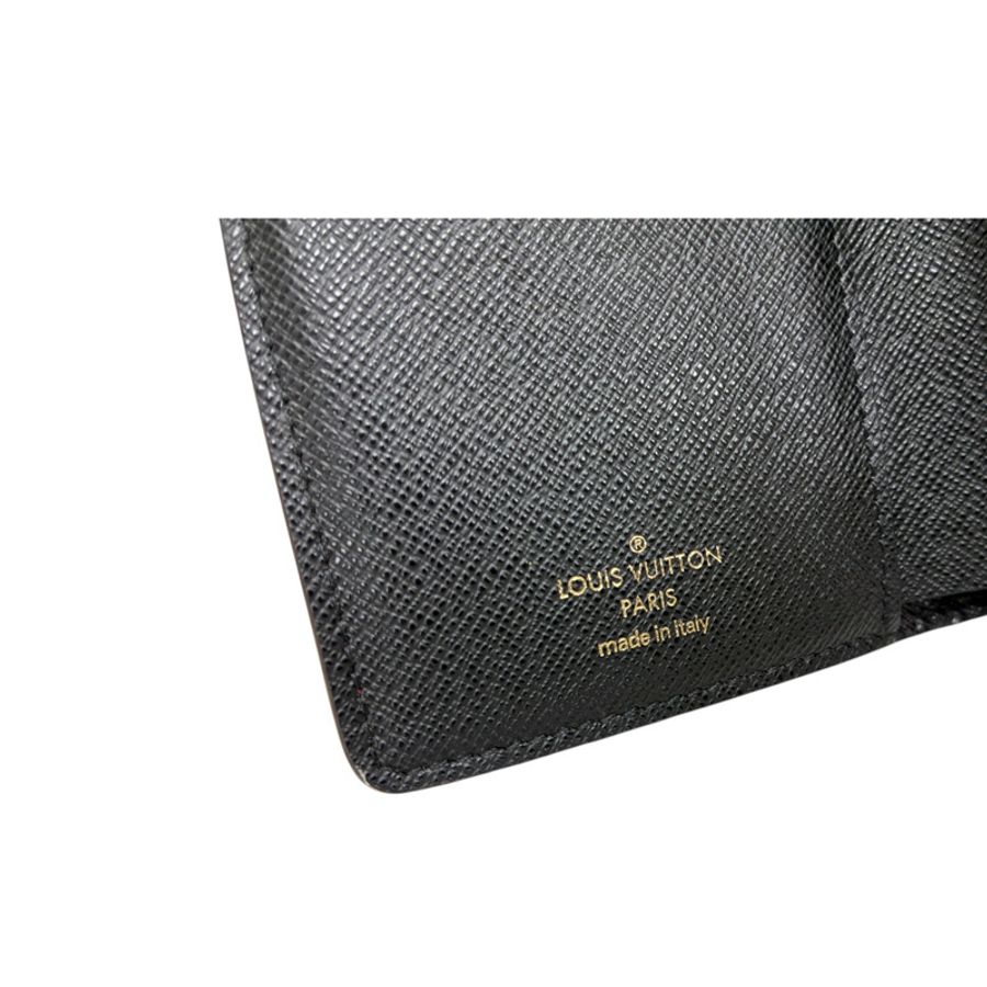 棕色 原花帆布 Juliette 扣式短夾【LOUIS VUITTON LV 路易威登】 M69432-5