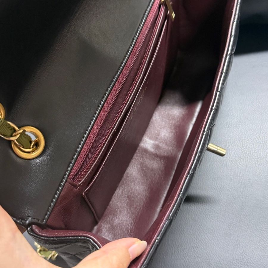 Chanel香奈兒CF拼色鏈條包 尺寸:22*13*5cm-8