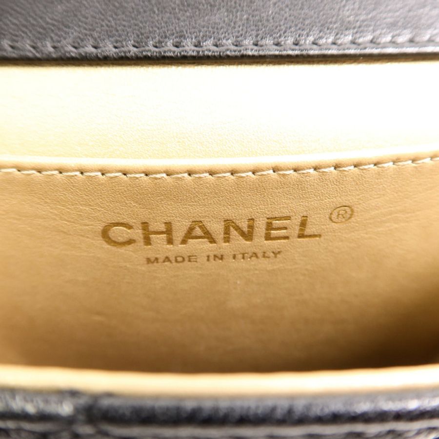 CHANEL 牛皮皮革Matelasse Pearl Chain Bag鏈帶肩背袋-5