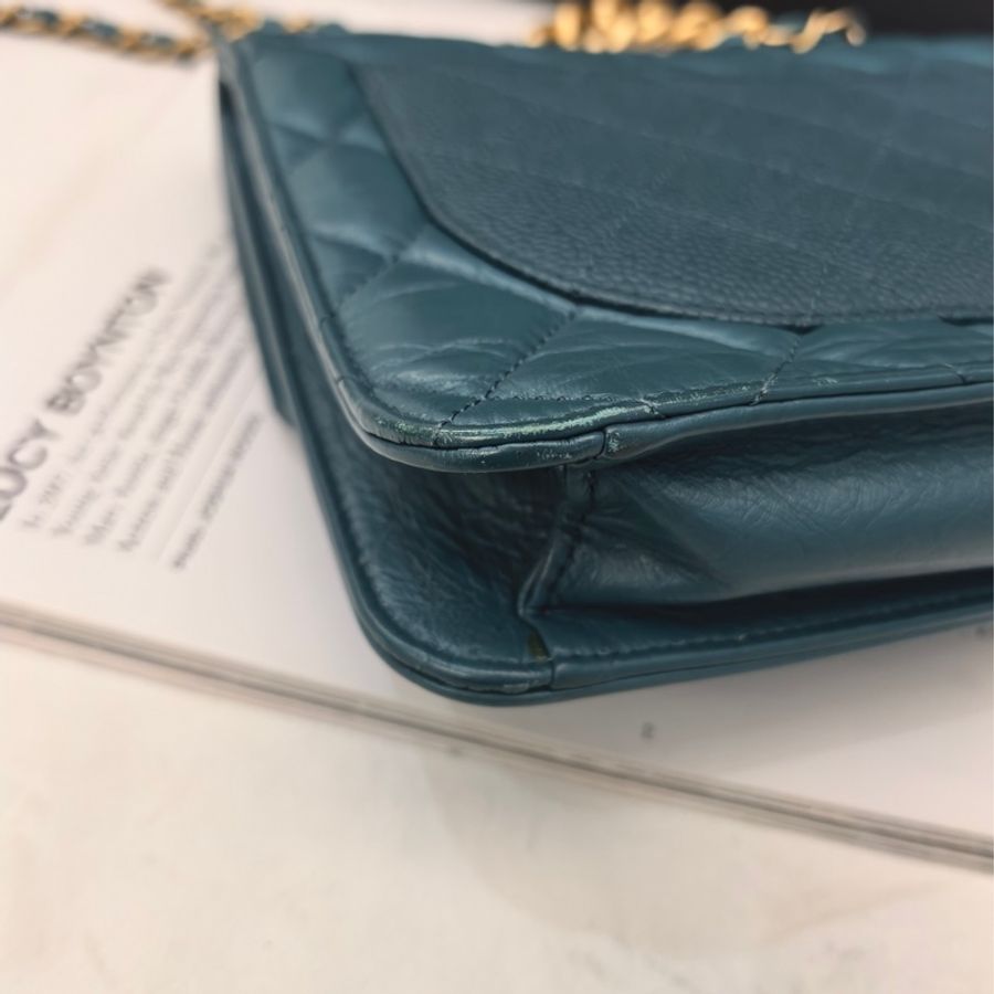 CHANEL香奈兒孟買風琴郵差包 口蓋包 28開 有卡-7