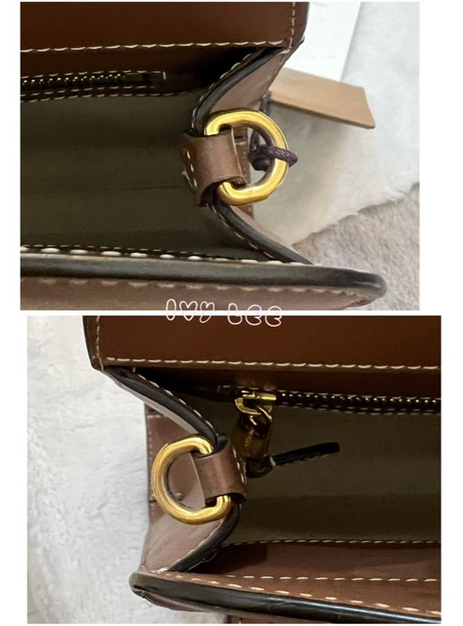 BURBERRY Pocket 80393611 雙色帆布皮革 斜背包 肩背包 正品 二手精品-14