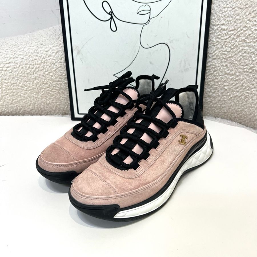 CHANEL/香奈兒 黑粉熊貓雙C休閒鞋 尺碼:39碼 時尚經典百搭-0