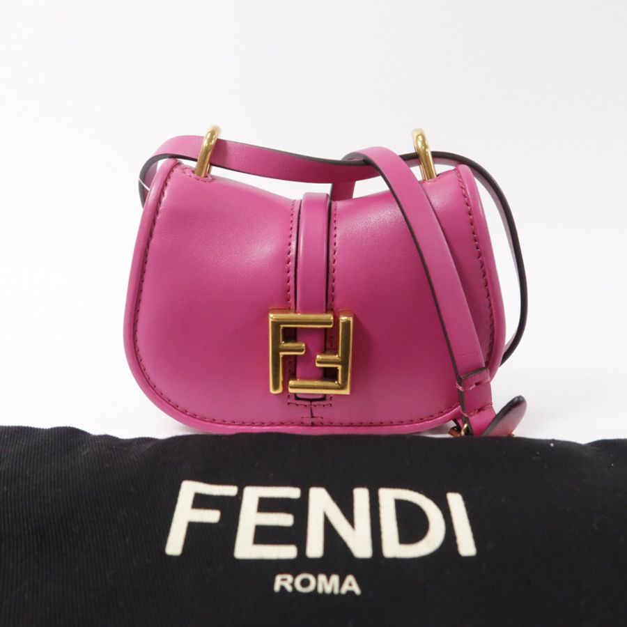 FENDI 牛皮皮革C'mon Nano肩背袋-11